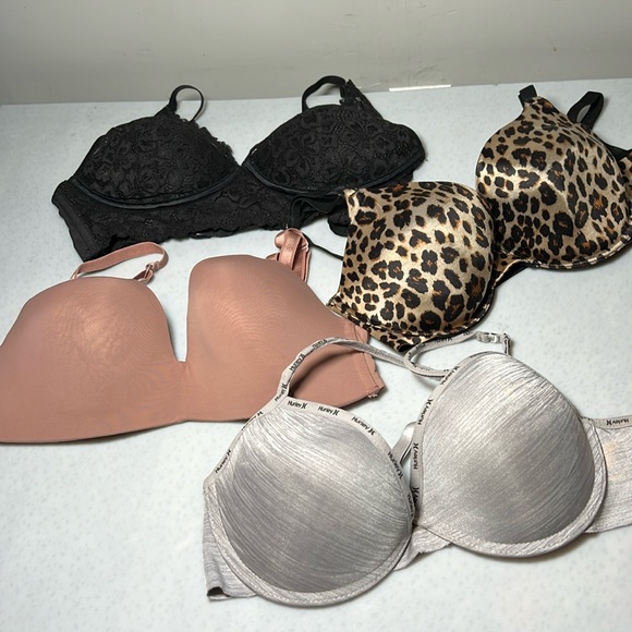 Women's Bra Assortment Size 34C Four Pieces Gently Used - Picture 1 of 16